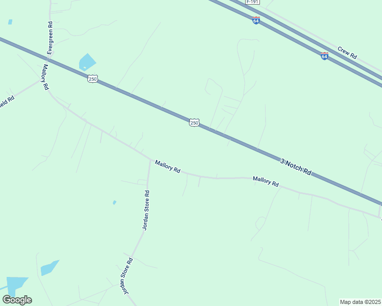 map of restaurants, bars, coffee shops, grocery stores, and more near 877 Mallory Road in Kents Store