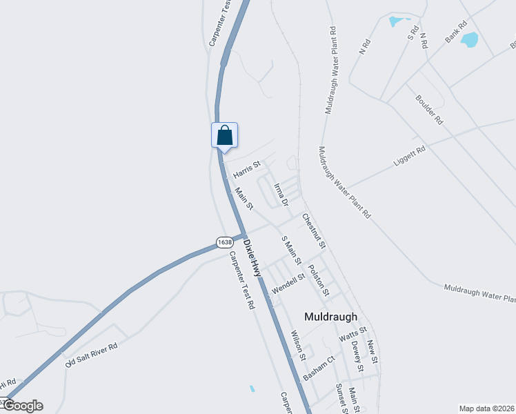 map of restaurants, bars, coffee shops, grocery stores, and more near 100 Main Street in Muldraugh