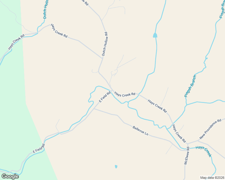 map of restaurants, bars, coffee shops, grocery stores, and more near Hays Creek Road in ROCKBDGE BATH