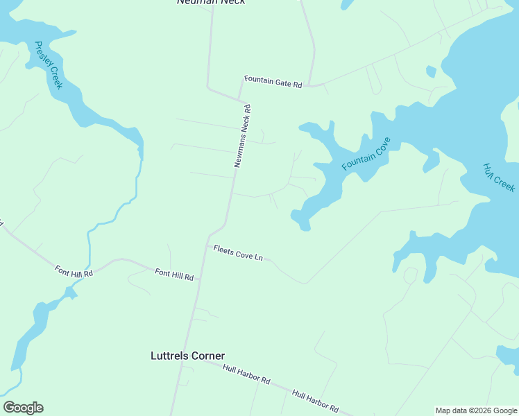 map of restaurants, bars, coffee shops, grocery stores, and more near 90 Fountain Lane in Heathsville