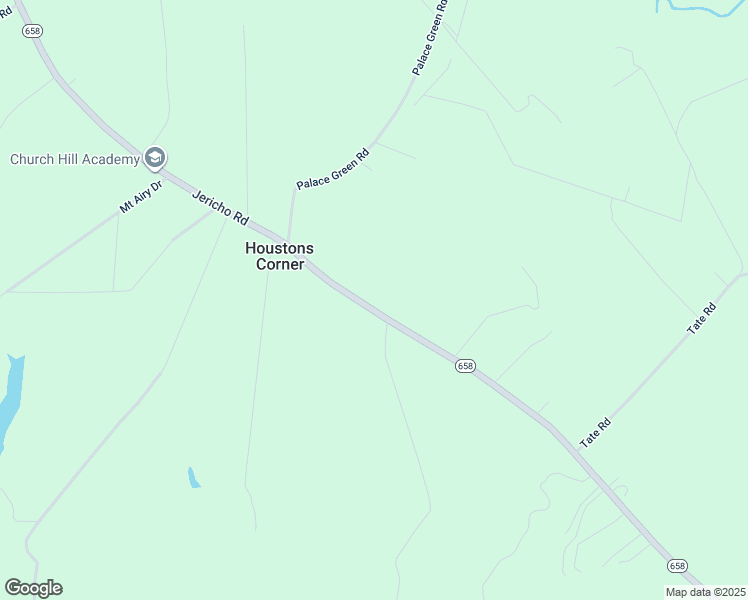 map of restaurants, bars, coffee shops, grocery stores, and more near 7025 Jericho Road in Ruther Glen