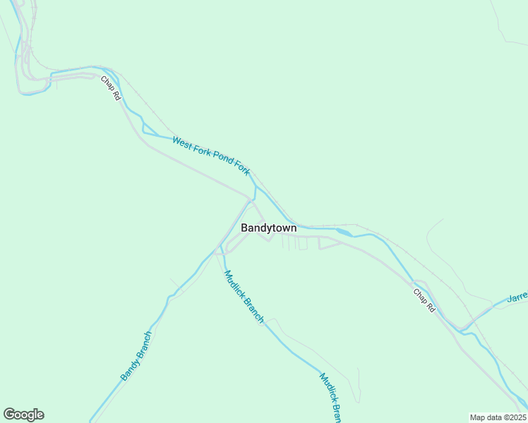 map of restaurants, bars, coffee shops, grocery stores, and more near Bandy's Branch Road in Twilight