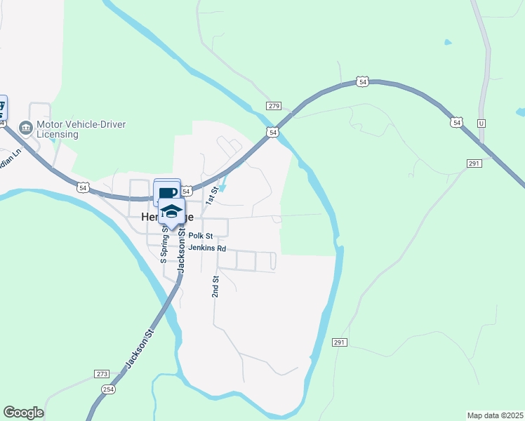 map of restaurants, bars, coffee shops, grocery stores, and more near 322 East Dallas Street in Hermitage