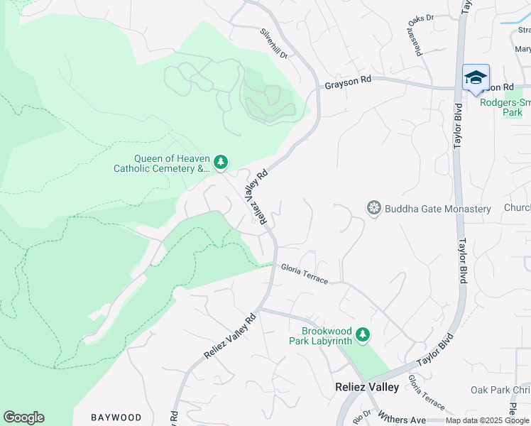 map of restaurants, bars, coffee shops, grocery stores, and more near 130 Arbor View Lane in Lafayette