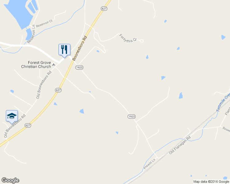 map of restaurants, bars, coffee shops, grocery stores, and more near 588 Flanagan Station Road in Winchester