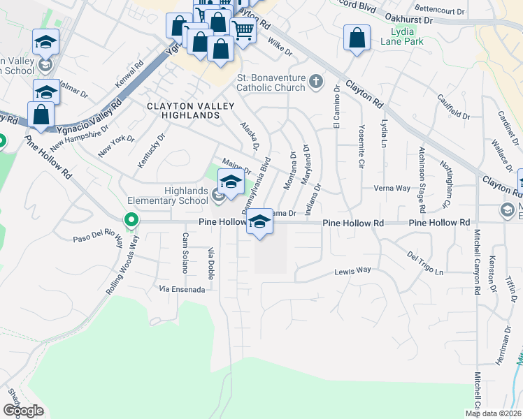 map of restaurants, bars, coffee shops, grocery stores, and more near 1337 Vermont Avenue in Concord