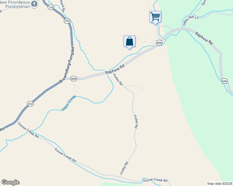 map of restaurants, bars, coffee shops, grocery stores, and more near 383 Goose Cr Road in Raphine