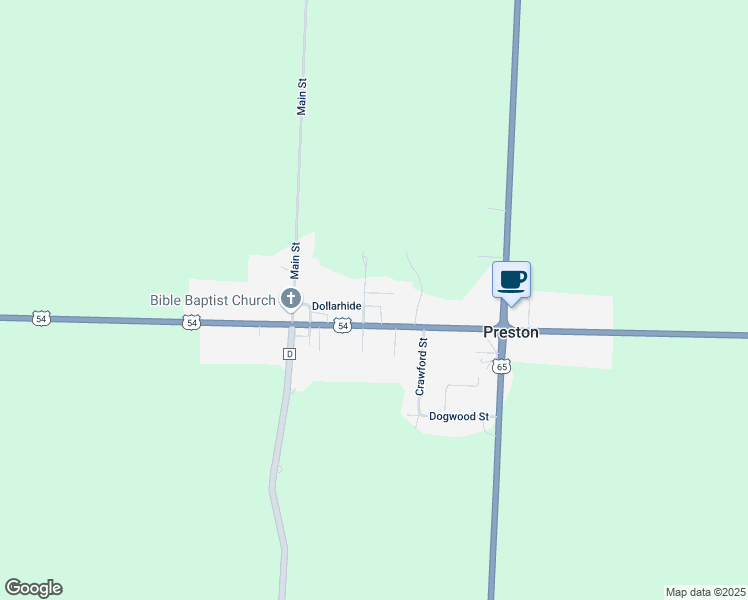 map of restaurants, bars, coffee shops, grocery stores, and more near 29144 Reser Street in Preston