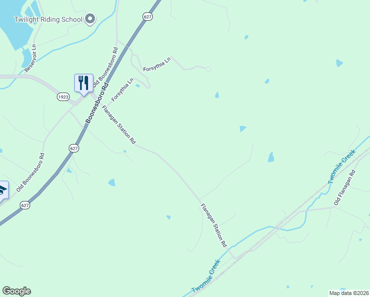 map of restaurants, bars, coffee shops, grocery stores, and more near 588 Flanagan Station Road in Winchester