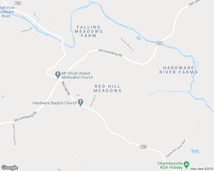 map of restaurants, bars, coffee shops, grocery stores, and more near 2030 Via Creek Drive in Charlottesville