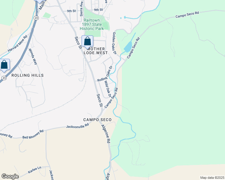 map of restaurants, bars, coffee shops, grocery stores, and more near 10698 Oakmont Court in Jamestown