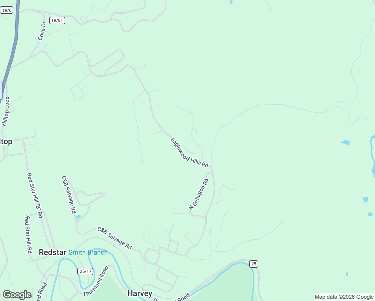 map of restaurants, bars, coffee shops, grocery stores, and more near Edgewood Hills Rd in Oak Hill