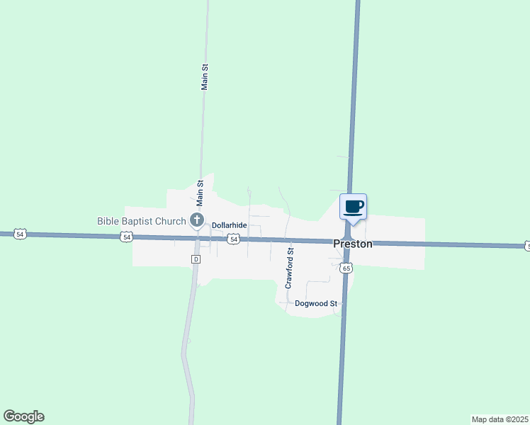 map of restaurants, bars, coffee shops, grocery stores, and more near 29144 Reser Street in Preston