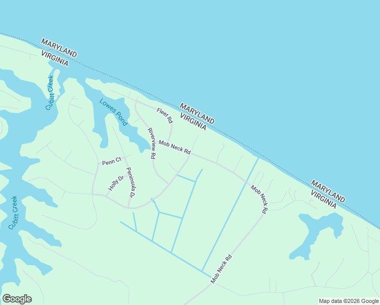 map of restaurants, bars, coffee shops, grocery stores, and more near 160 Mob Neck Road in Heathsville