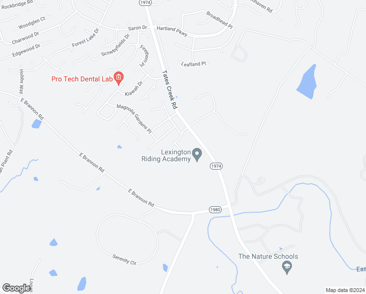 map of restaurants, bars, coffee shops, grocery stores, and more near 5204 Tykes Pass in Lexington