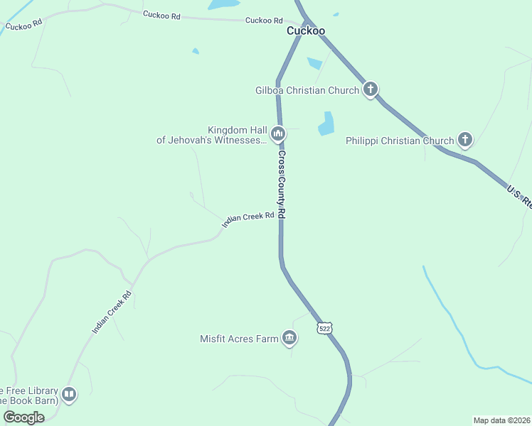 map of restaurants, bars, coffee shops, grocery stores, and more near 4991 Indian Creek Road in Mineral