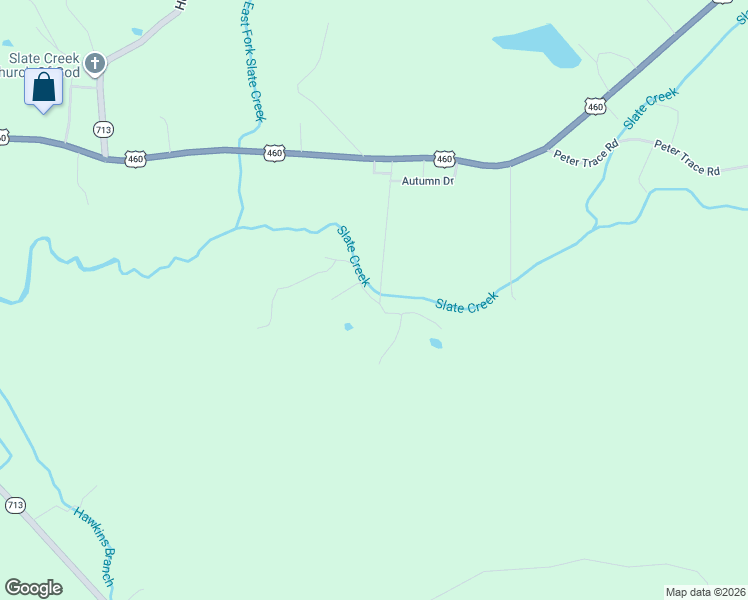 map of restaurants, bars, coffee shops, grocery stores, and more near Herman Becraft Spur Road in Means
