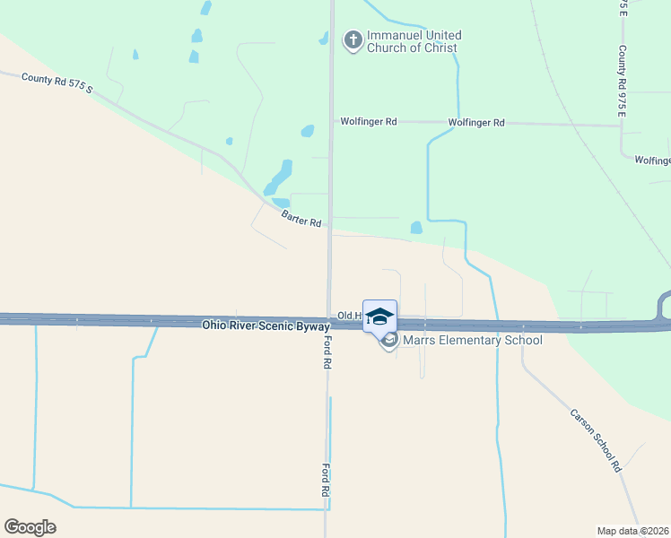 map of restaurants, bars, coffee shops, grocery stores, and more near 6380 Ford Road in Mount Vernon
