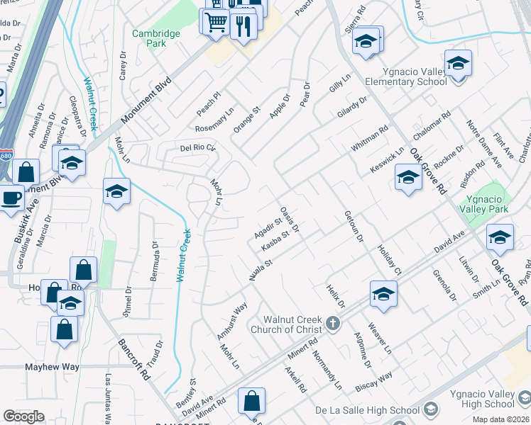 map of restaurants, bars, coffee shops, grocery stores, and more near 1570 Whitman Rd in Concord