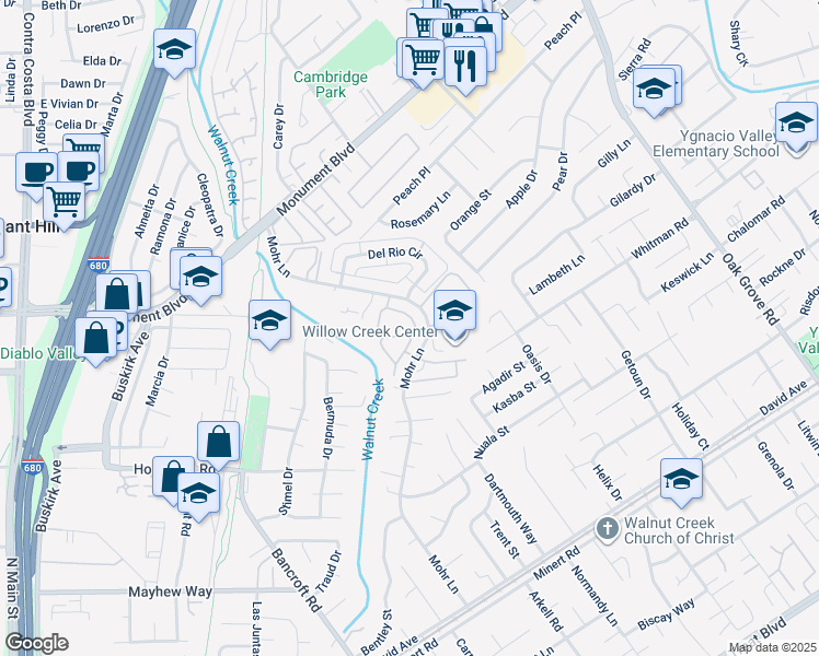 map of restaurants, bars, coffee shops, grocery stores, and more near in Concord