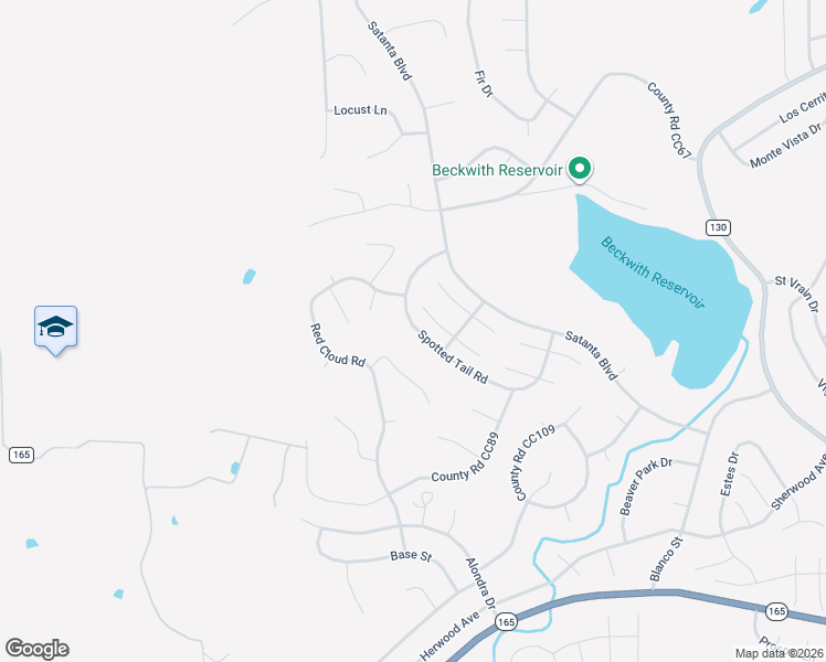 map of restaurants, bars, coffee shops, grocery stores, and more near 5256 White Antelope Drive in Pueblo