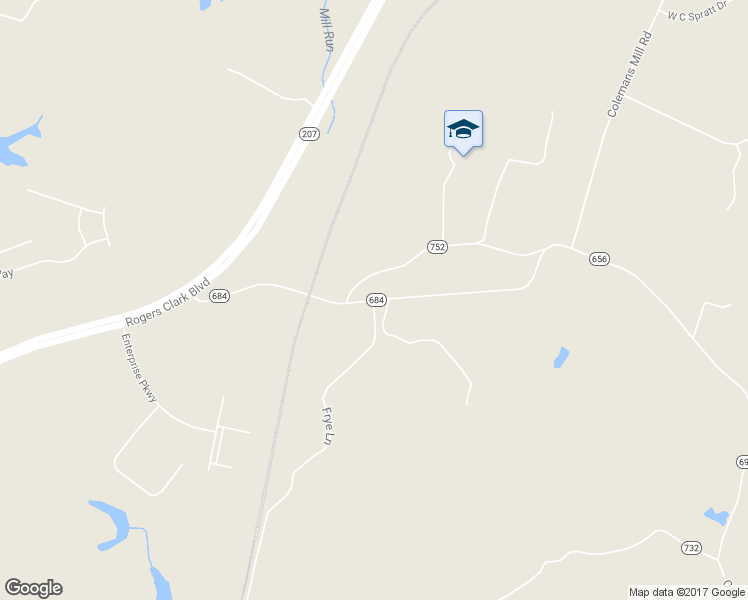 map of restaurants, bars, coffee shops, grocery stores, and more near 12081 Dry Bridge Road in Ruther Glen