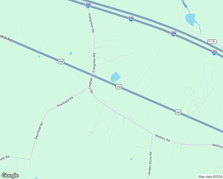 map of restaurants, bars, coffee shops, grocery stores, and more near 5637 3 Notch Road in Louisa