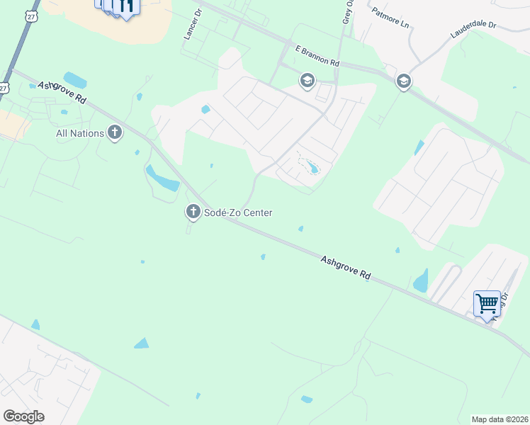 map of restaurants, bars, coffee shops, grocery stores, and more near 28-5498 Ashgrove Rd in Nicholasville