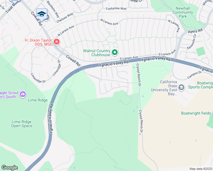 map of restaurants, bars, coffee shops, grocery stores, and more near 1228 Mountain Side Court in Concord