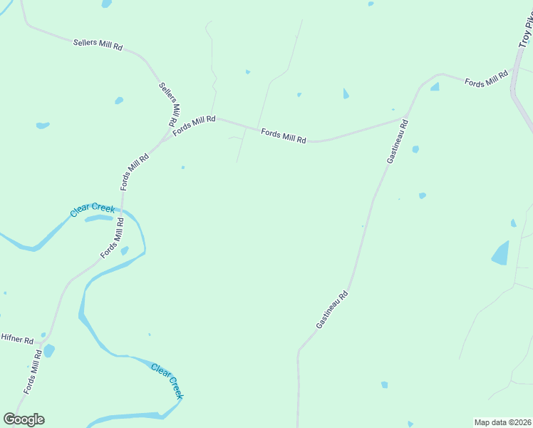 map of restaurants, bars, coffee shops, grocery stores, and more near 830 Fords Mill Road in Versailles