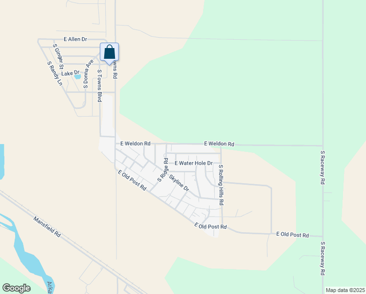 map of restaurants, bars, coffee shops, grocery stores, and more near 6020 East Weldon Road in Garden City