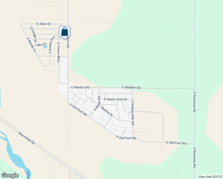 map of restaurants, bars, coffee shops, grocery stores, and more near 6020 East Weldon Road in Garden City