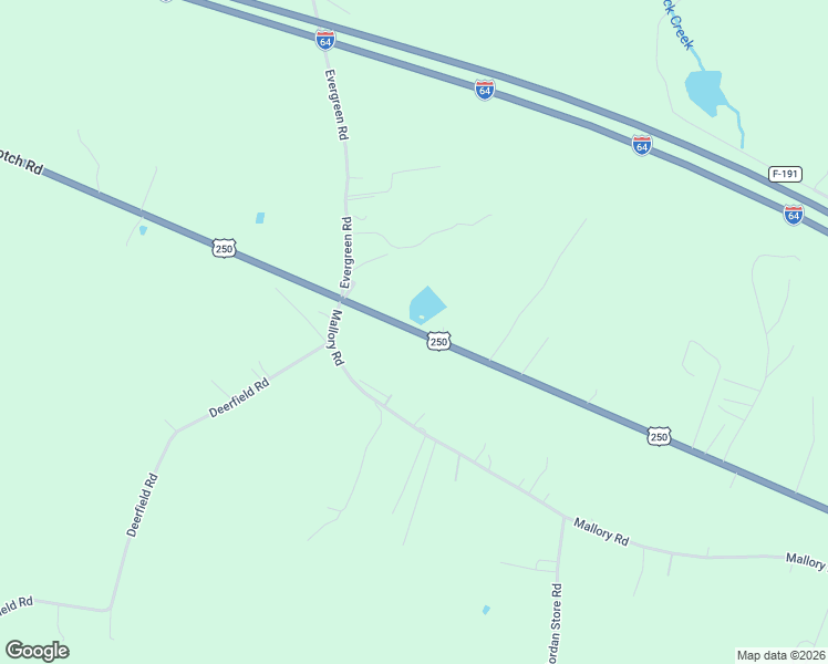 map of restaurants, bars, coffee shops, grocery stores, and more near 5637 3 Notch Road in Louisa