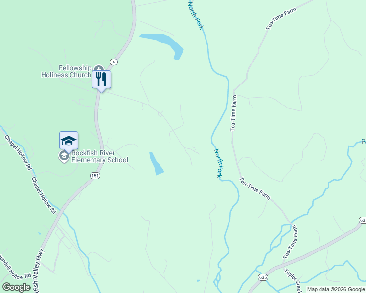 map of restaurants, bars, coffee shops, grocery stores, and more near 326 Bland Wade Ln in Afton