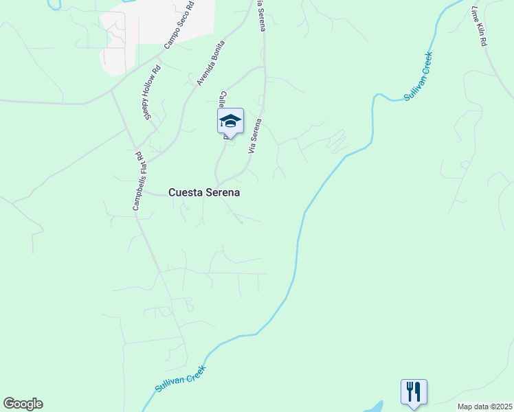 map of restaurants, bars, coffee shops, grocery stores, and more near 17811 Plaza Del Sur Road in Sonora