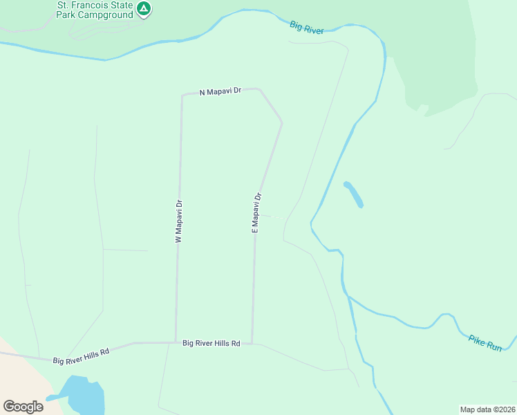 map of restaurants, bars, coffee shops, grocery stores, and more near 8395 East Mapavi Drive in Bonne Terre