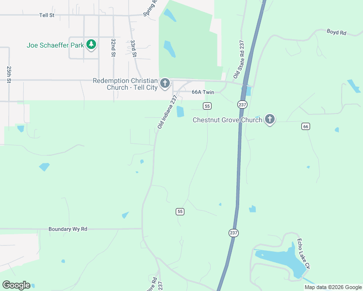map of restaurants, bars, coffee shops, grocery stores, and more near 7498 Old State Road 237 in Tell City
