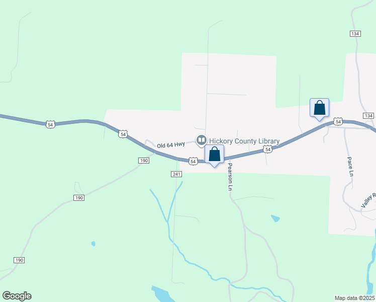 map of restaurants, bars, coffee shops, grocery stores, and more near U.S. 54 in Hermitage