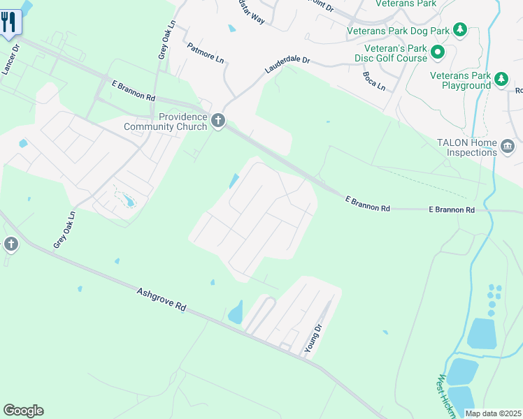 map of restaurants, bars, coffee shops, grocery stores, and more near 249 Blackthorn Dr in Nicholasville