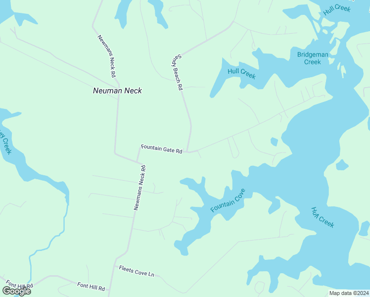 map of restaurants, bars, coffee shops, grocery stores, and more near 559 Sandy Beach Road in Heathsville