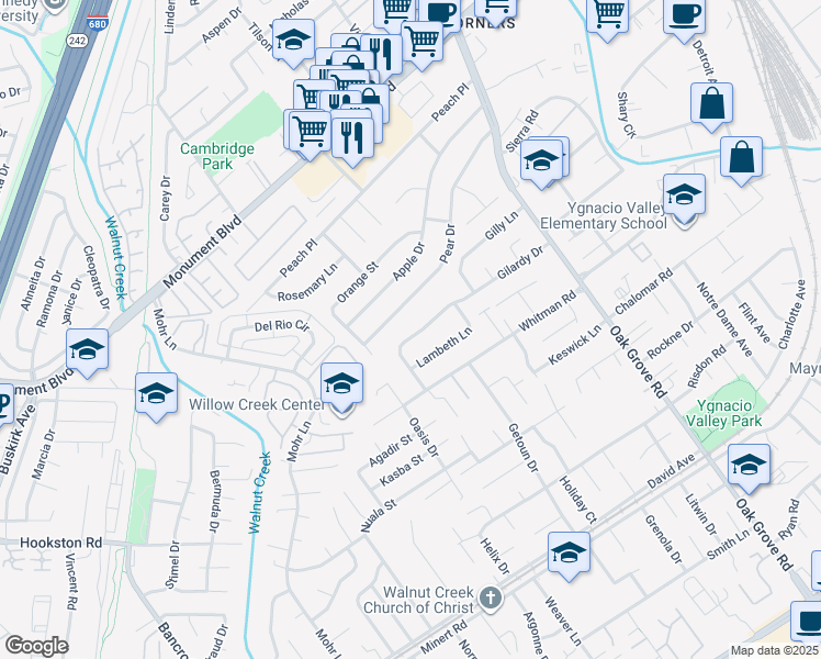 map of restaurants, bars, coffee shops, grocery stores, and more near 1781 Gilardy Drive in Concord