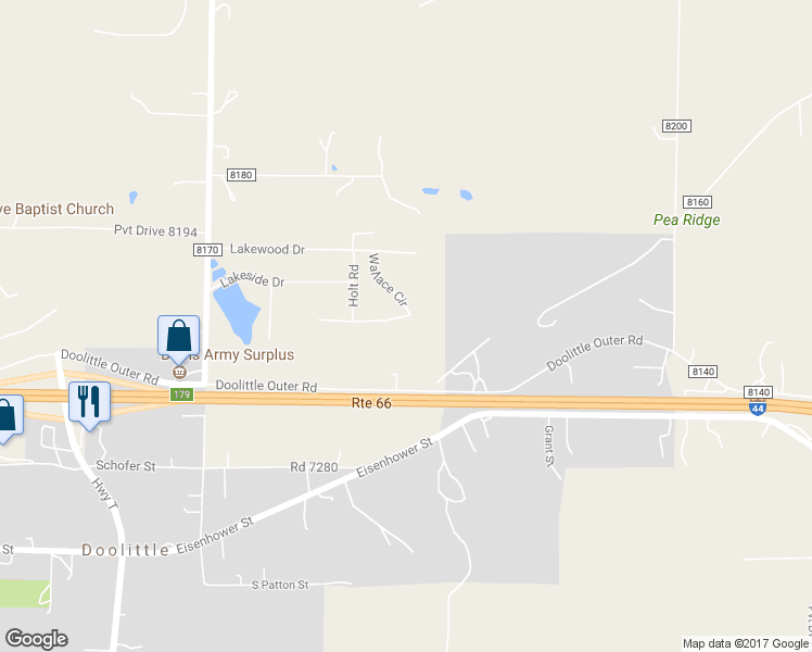 map of restaurants, bars, coffee shops, grocery stores, and more near 16600 Wallace Circle in Newburg