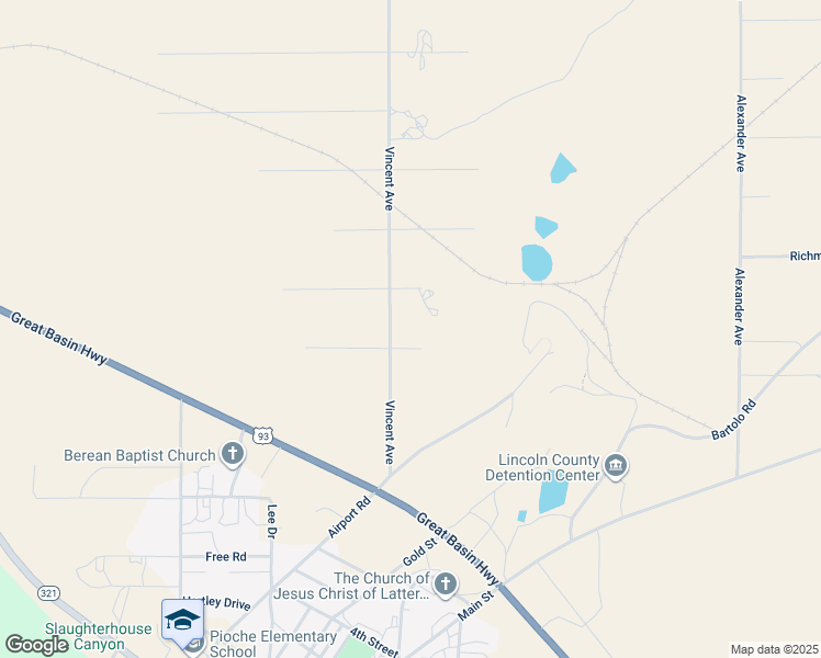 map of restaurants, bars, coffee shops, grocery stores, and more near 201 Blue Spruce Street in Pioche