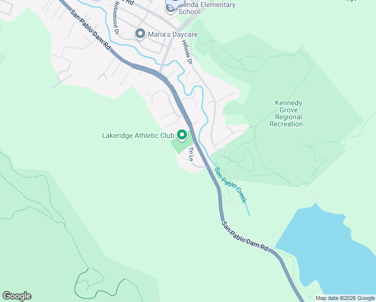 map of restaurants, bars, coffee shops, grocery stores, and more near 6330 Tri Lane in El Sobrante