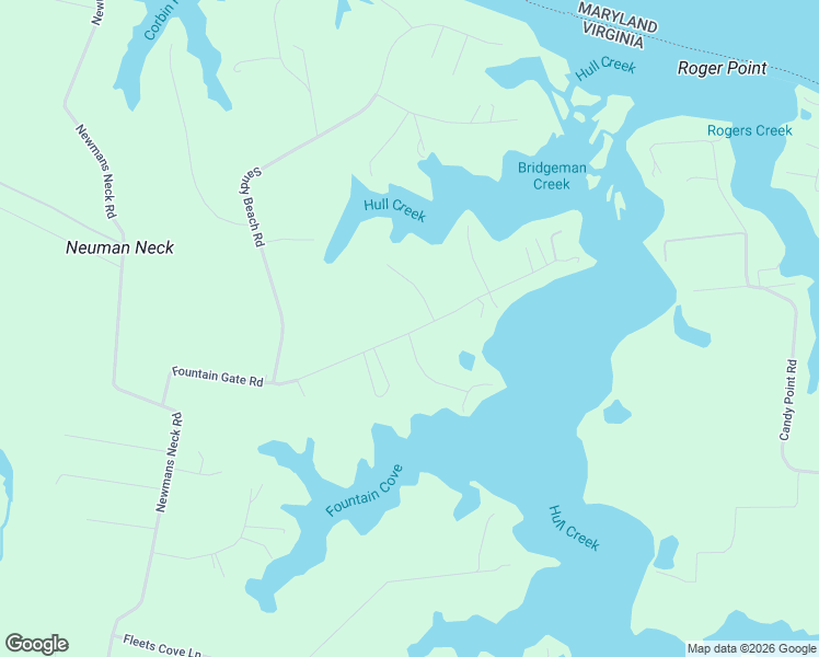 map of restaurants, bars, coffee shops, grocery stores, and more near 165 Gull Lane in Heathsville
