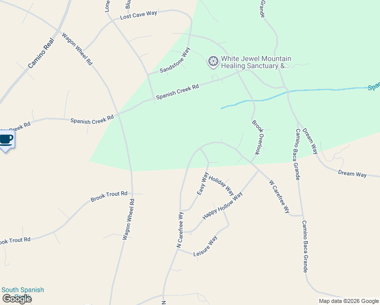 map of restaurants, bars, coffee shops, grocery stores, and more near 2826 North Carefree Way in Crestone