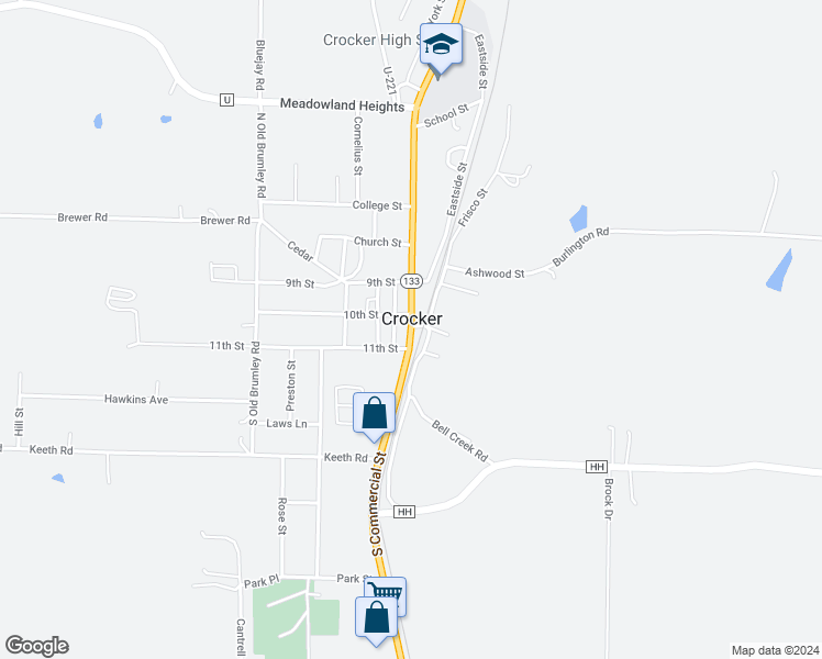 118 S Commercial St, Crocker MO Walk Score