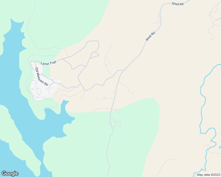 map of restaurants, bars, coffee shops, grocery stores, and more near 17940 Shell Road in Jamestown