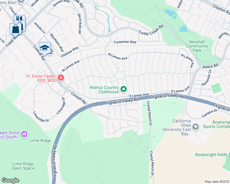 map of restaurants, bars, coffee shops, grocery stores, and more near 4493 Sweet Shrub Court in Concord