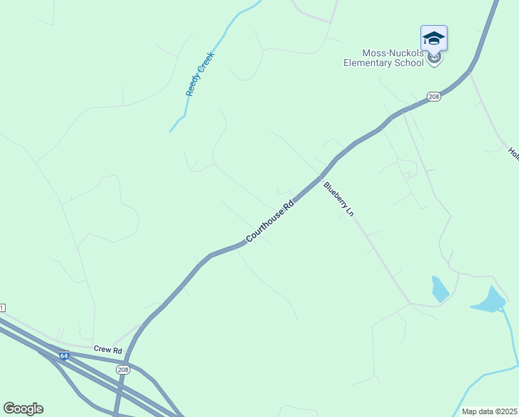 map of restaurants, bars, coffee shops, grocery stores, and more near 45 Richardson Drive in Louisa